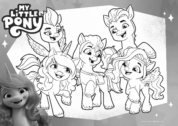 My Little Pony Colouring Sheet